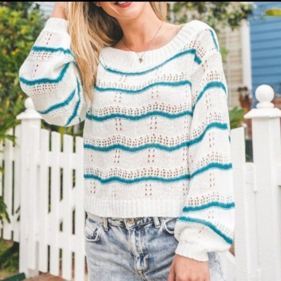 Threadzwear Sweaters - Threadzwear Open Knit Sweater